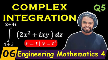 Complex Integration Example 5 Curve x = t ; y = t² | Complex Analysis Engineering Mathematics 4