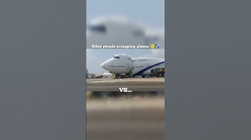 Other People Scrapping Planes VS This guy 😅 #aviation #plane #boeing747