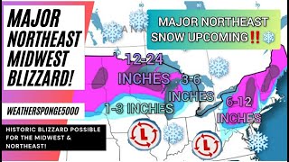 Major Northeast & Midwest Snowstorm Forecast screenshot 5