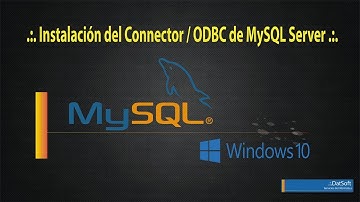 .:. Instalación del Connector / ODBC de MySQL Server .:.