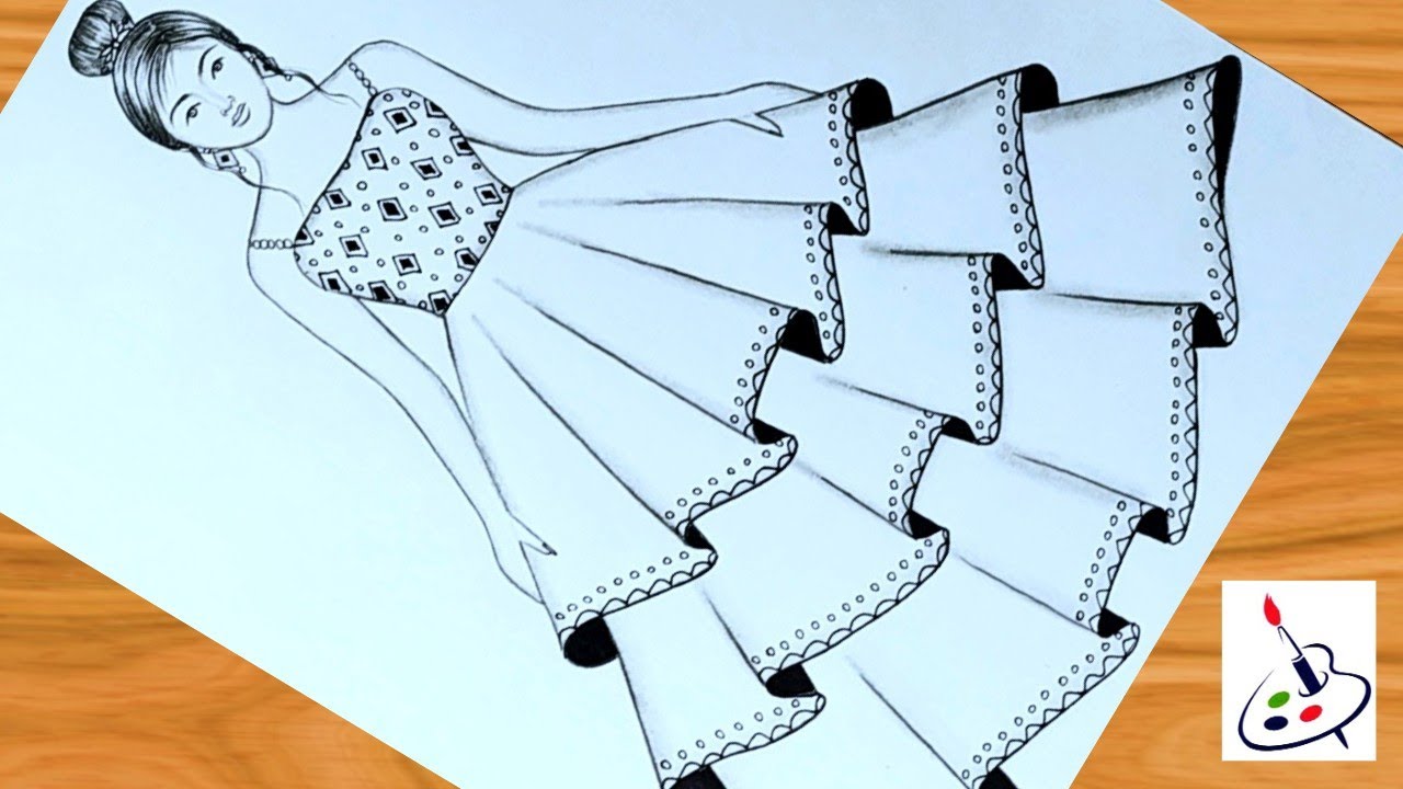 Dress for Couture | Fashion design sketches, Dress design drawing, Dress  design sketches