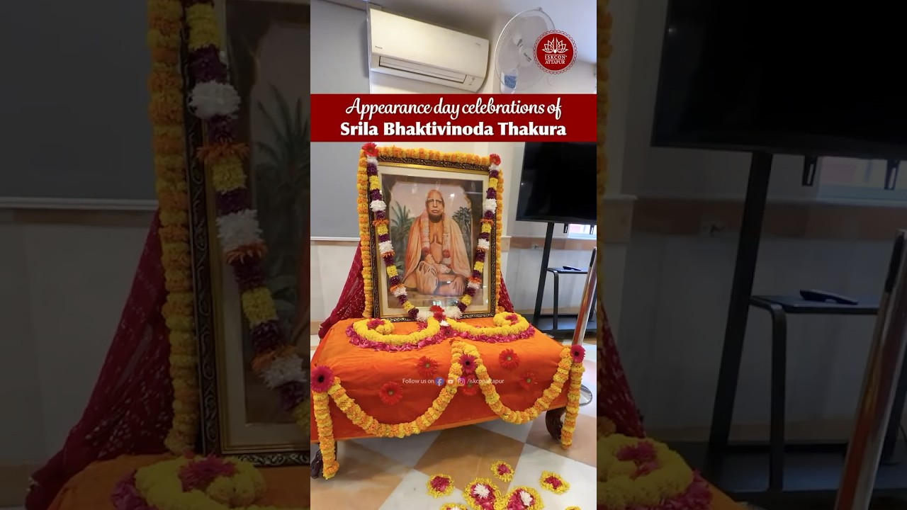 Srila Bhaktivinoda Thakura Appearance Day Celebrations at ISKCON Attapur #krishna #iskcon