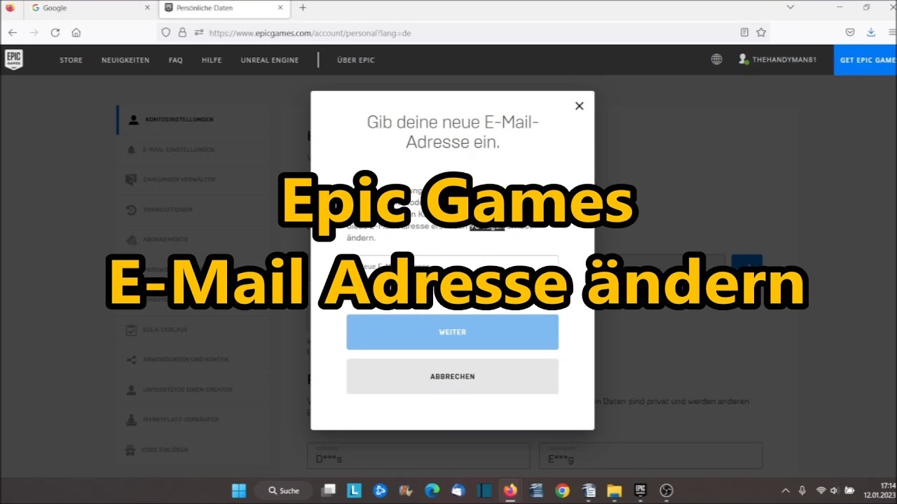 Was Bedeutet Es Wenn Die Mailbox Sofort Rangeht Epic Games launcher E-Mail ändern so gehts - Emailadresse ändern Epic