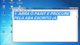 Como escrever no PAINT
