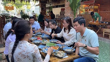 Khương Dừa khảo sát HỌC ĐỂ ĐỔI ĐỜI ở Trà Vinh được mời đặc sản BÚN NƯỚC LÈO siêu ngon