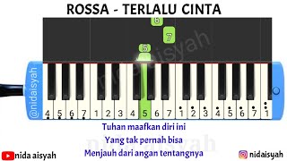 NOT ANGKA PIANIKA TERLALU CINTA | TUTORIAL MUDAH MAIN PIANIKA LAGU TERLALU CINTA ROSSA