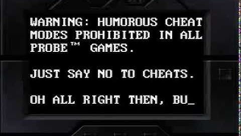 Judge Dredd SNES Codes