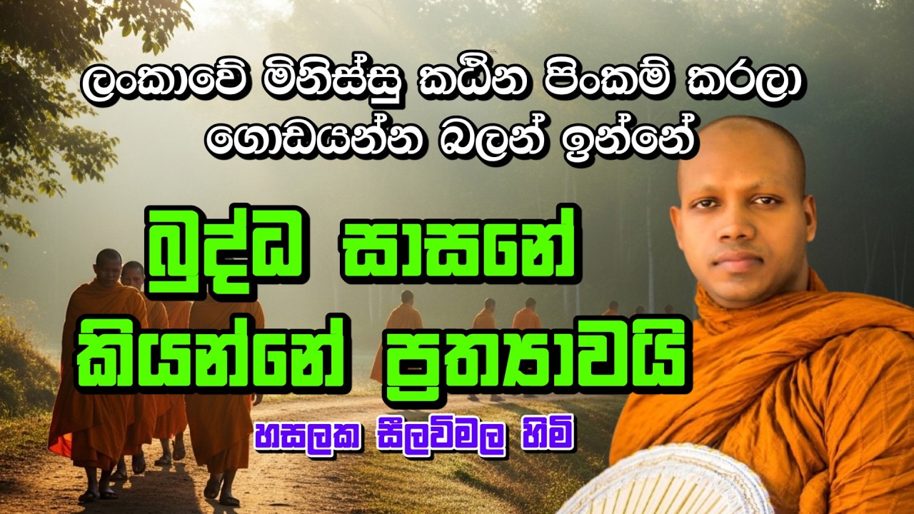 බුද්ධ සාසනේ කියන්නේ ප්‍රත්‍යාවයි | Hasalaka Seelavimala Himi | 2026 Bana