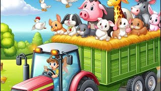 Tractor animals and toys #animals  #toys #farming by Ark of Noah 37 views 4 weeks ago 1 minute, 22 seconds