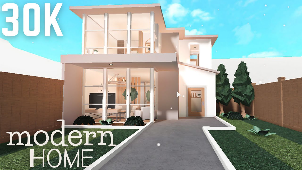 Modern house layout 2 story bloxburg