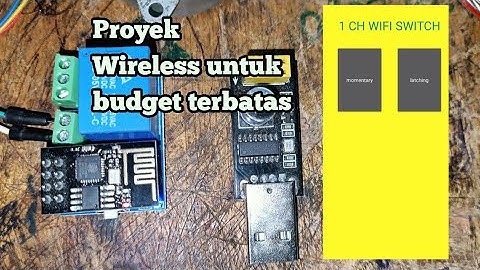 Membuat saklar WiFi Android menggunakan ESP-01.