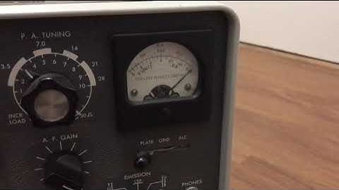 Collins KWM-2 radio warm up check