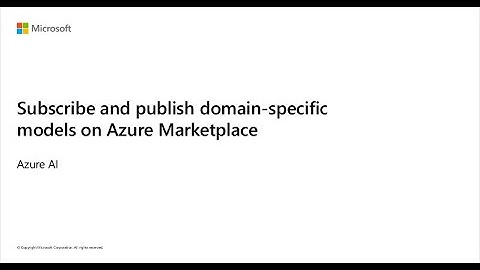 How to subscribe and publish ISV prebuilt model on Azure marketplace