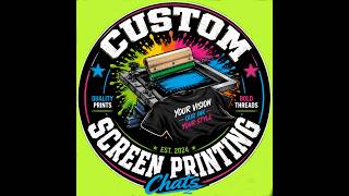 #MONDAY MORNING LIVE STREAM ON CUSTOM SCREEN PRINTING( NOT MADE FOR CHILDREN )