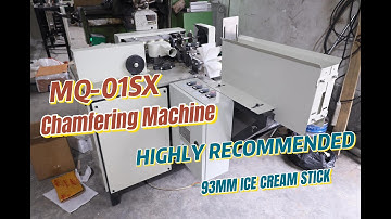 Wooden Ice Cream Stick Chamfering Machine, Tongue depressor stick chamfering machine