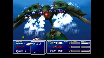 Final Fantasy VII Emerald Weapon LLNMNI Challenge Low Level No Sources No Materia No Items  Part 4/4