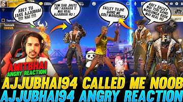 Ajjubhai call me noob 😤 आजा 1 vs 4 मैं !!😎 Amitbhai Angry Reaction
