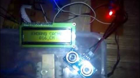Lập trình đo khoảng cách bằng sóng siêu âm(Cảm biến SRF05) -PIC 16F877A