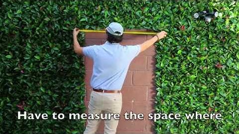 Thi công tường cây giả