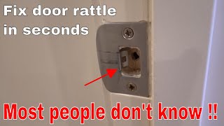 How to fix a rattling door