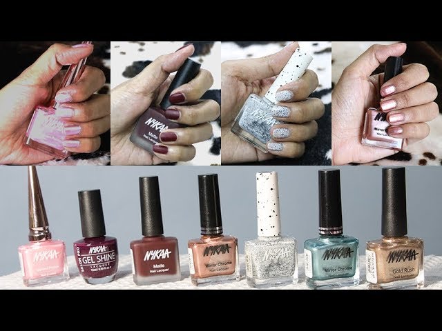 Nykaa Pastel Nail Enamels Hasta La Pista, Mint Meringue Review and Swatches  - Crazy Beauty Land