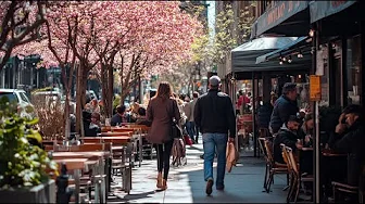 Spring Walk on 5th Avenue 🌸 | Manhattan in Full Bloom | Walking NYC
