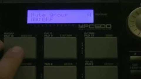 AKAI MPC 500 Mute Group Tutorial SFS
