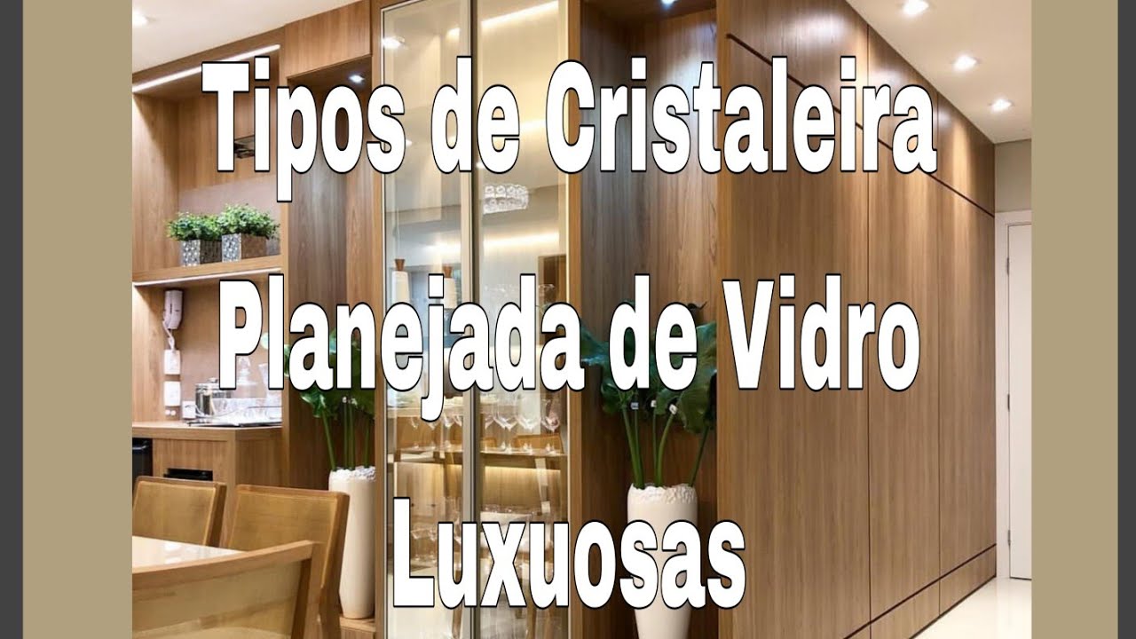 Cristaleira de Vidro Tendência de Decoração