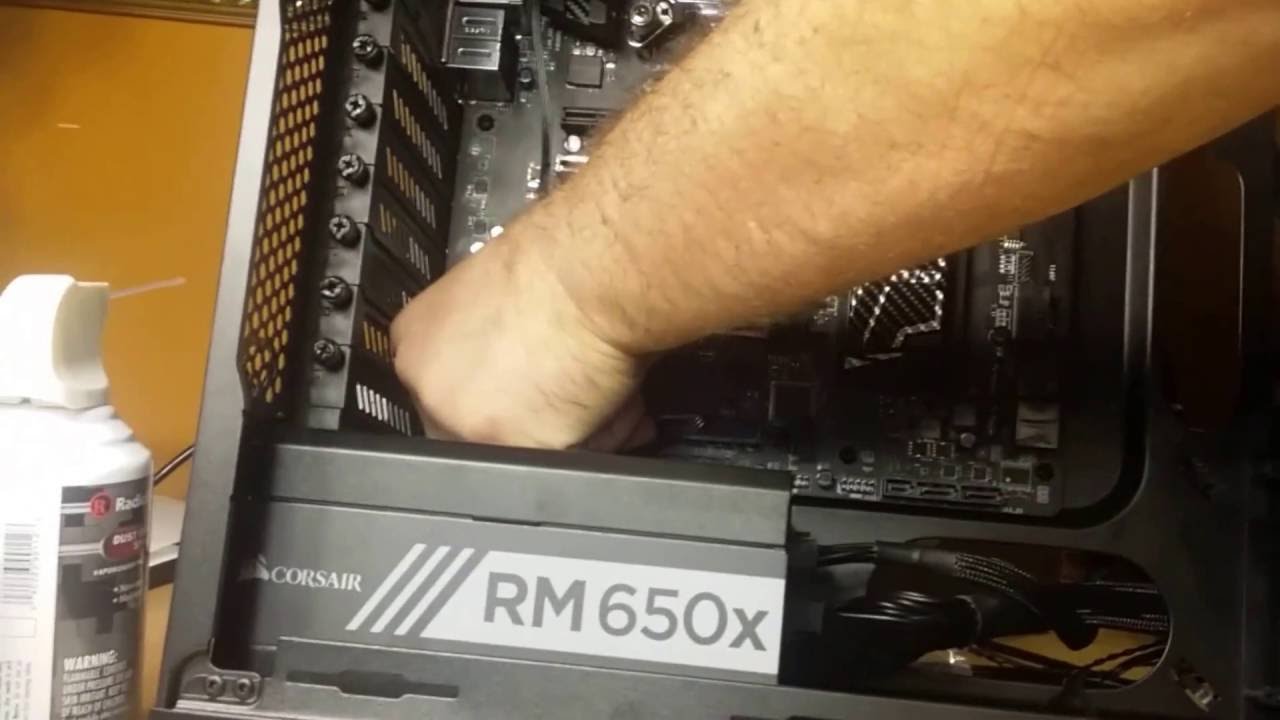 Msi Z170a Gaming Pro Carbon Power Fan Connection Smoke Test Youtube
