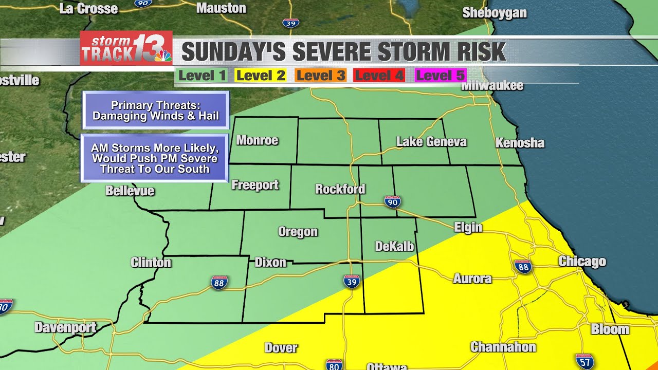More storms possible Sunday morning - YouTube
