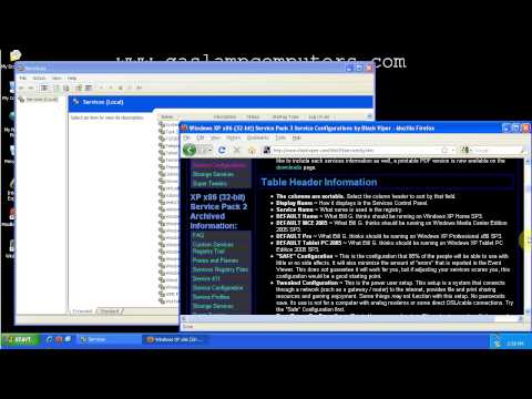 Vidéo: Comment Désactiver Les Services Dans Windows XP