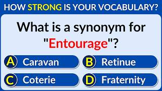 How Strong Is Your Vocabulary Can You Score 30/30 Synonym Quiz. #challenge 21