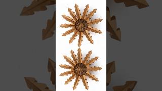 How to make super easy 3D paper wall hanging #diy #papercrafts #christmas #snowflakes