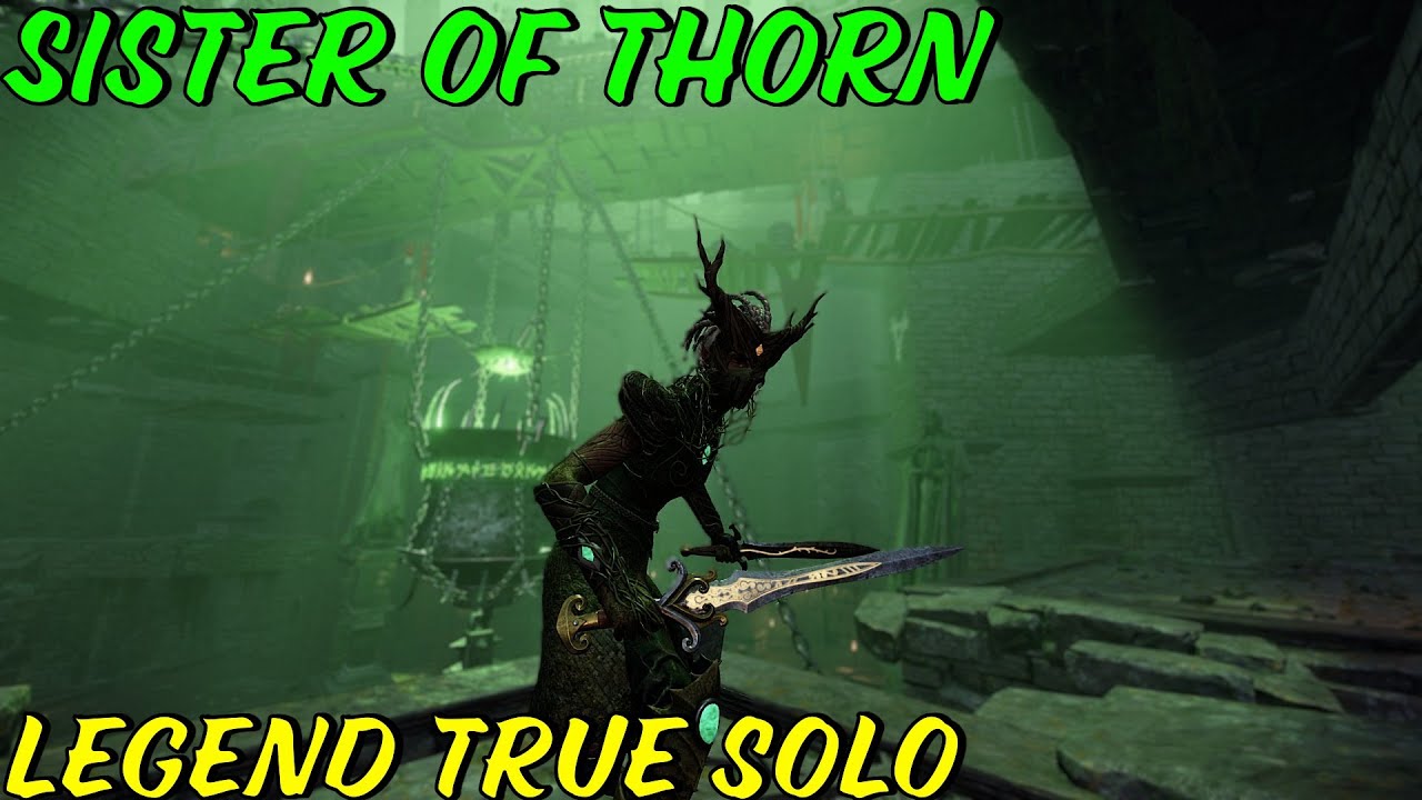 Sister of Thorn | Legend True solo | Sword Dagger/Deepwood | Garden of Morr | Warhammer Vermintide 2