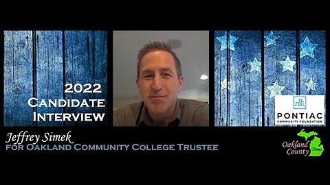 2022 Candidate Interview Jeffrey Simek for OCC Tru...