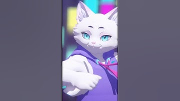 Cut Anime Cat Dance 😺⚡️ AnimeCats #Cyberpunk #AIAnimation #DanceShort #fyp #shorts