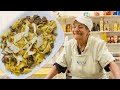 Pasta Grannies enjoy 91 year old Maria's tagliatelle with chicken liver ragu