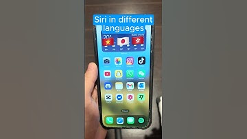 What siri sounds like in different languages #shorts