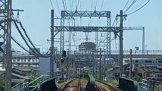 西鉄7000形+6000形急行 前面展望 二日市～福岡(天神)