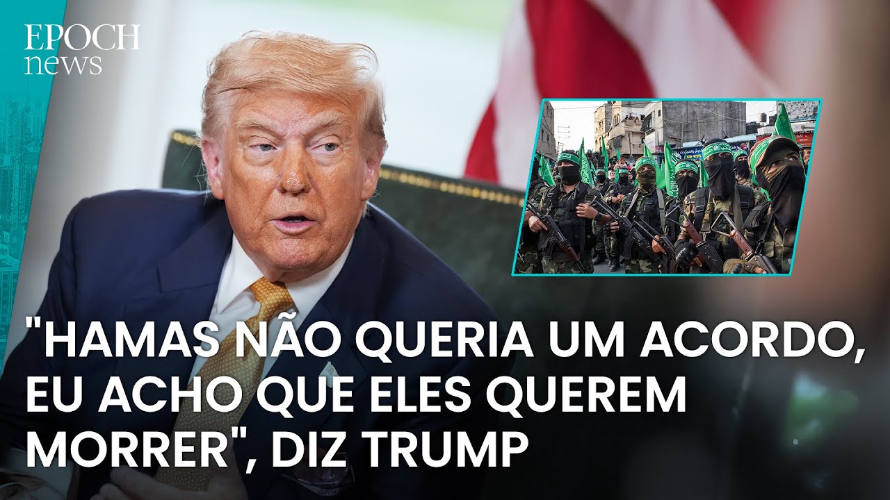 Trump critica Hamas e EUA suspendem negociações de cessar-fogo