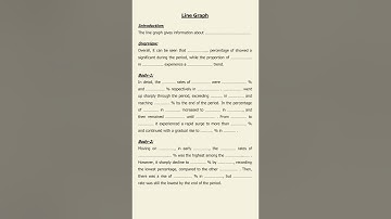 IELTS Writing task 1 template. Line graph.#ielts #ieltspreparation #class #learnenglish#ieltswriting