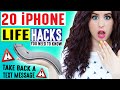 20 iPhone Life Hacks | Take Back A Text Message | iPhone Hacks For School & Life You May Not Know!