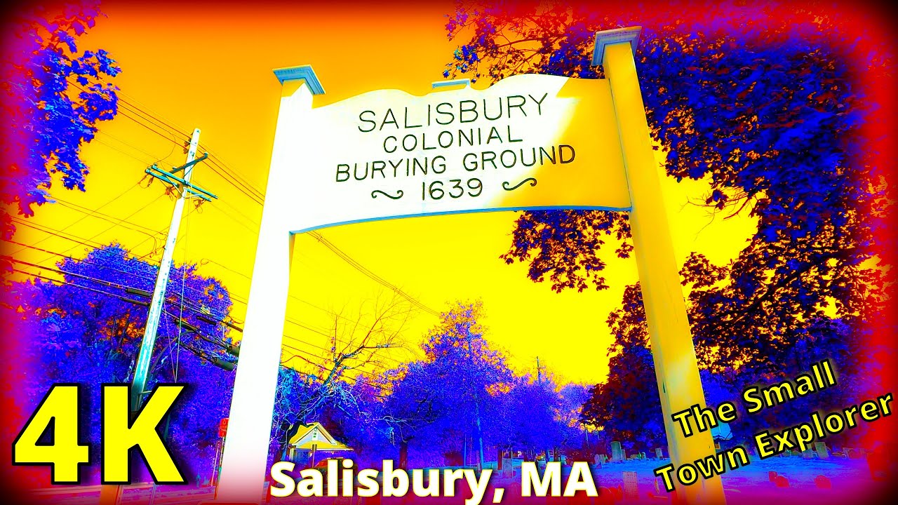 Colonial Cemetery in Salisbury, MA circa 1639