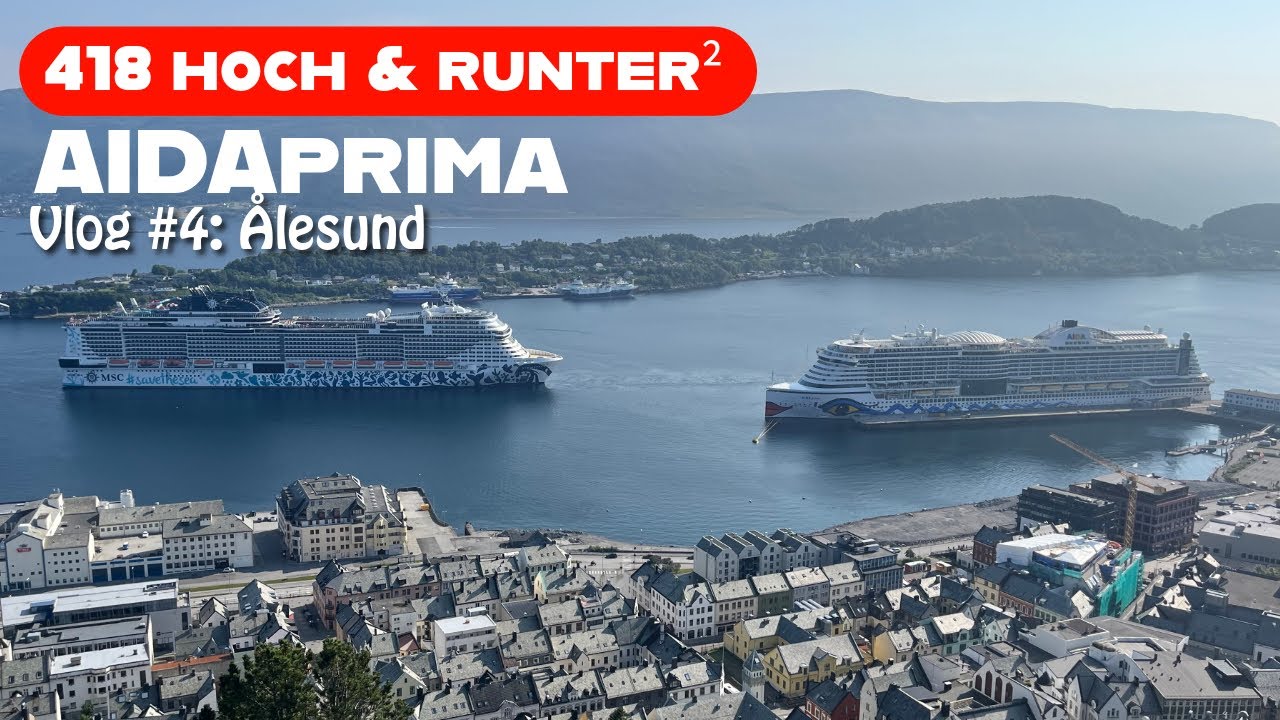 AIDAprima #4 | Ålesund von oben 🇳🇴 417 Stufen & Gänsehaut im Fjord