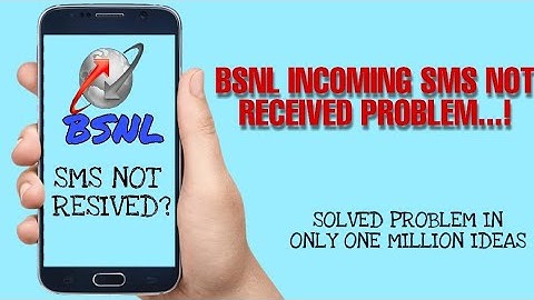 How to Fix BSNL Incoming SMS Not Received Problem Solved 2023