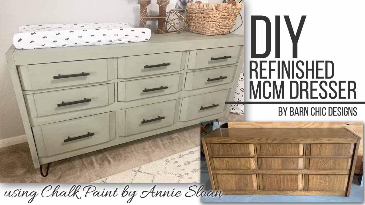 Diy Refinished Dresser In Annie Sloan Chalk Paint Youtube