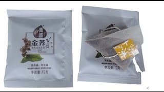 Ultrasonic Nylon Automatic Pyramid Tea Bag Packaging Machine Dust Free