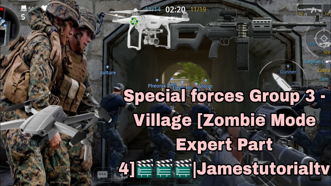 Special forces Group 3 Village [Zombie Mode Expert Part 4]🎬🎬🎬