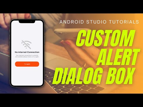 Custom Alert Dialog Box  in Android Studio | Checking Internet Connection | Android Tutorials