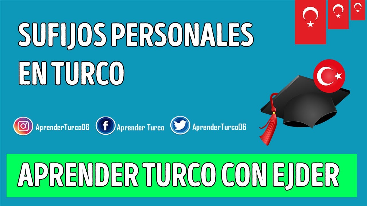SUFIJOS PERSONALES EN TURCO | APRENDER TURCO